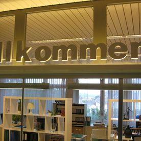 Willkommensschild ScriptDesign Staubli