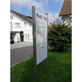 Wyde-Hof Eingangsschild